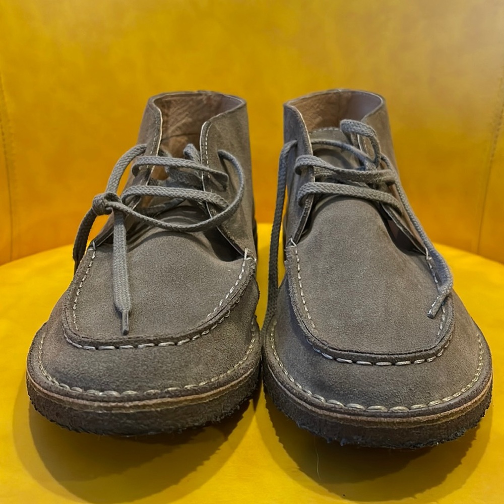 J.Crew Suede Chukka Boots, Men’s 10M, Color: Grey/Olive. EUC.